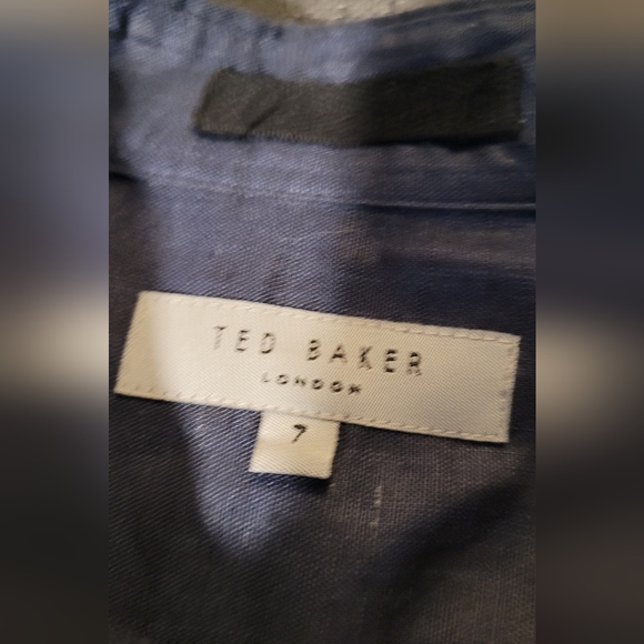 Ted Baker - Blue Dress Shirt - Size 7 - Picture 3 of 7